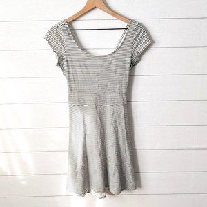 American Eagle Striped CrissCross Back Dress M
